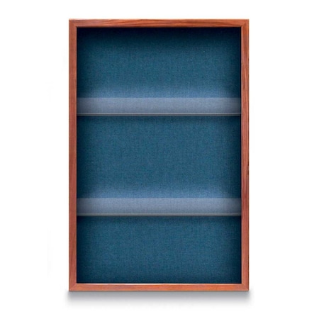 United Visual Products Outdoor Enclosed Combo Board, 48"x36", Satin Frame/White Porc & Burgundy UVCB4836OD-WHTPORC-DBURGU